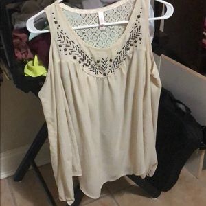 Cold shoulder blouse